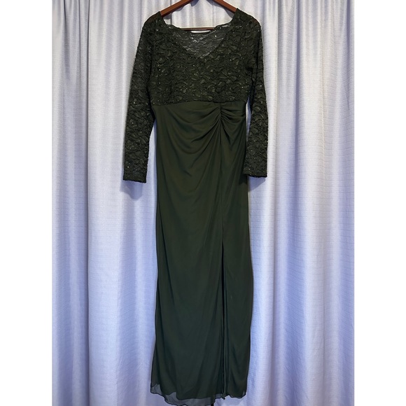 ONYX Nite Long Black Dress Lace & Sequins - Picture 1 of 6